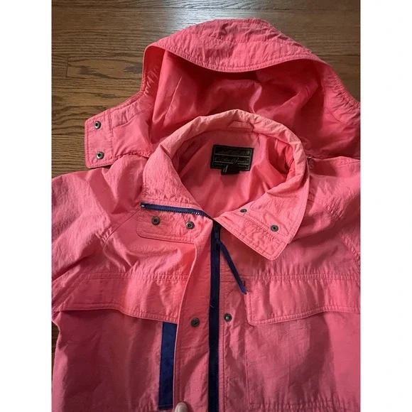 Vintage 90s Eddie Bauer Parka Coat Pink Removable Hood Women's Size Medium‎ - Picture 6 of 12